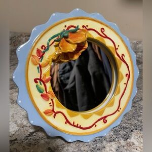 Lula Belle Framed Mirror Ceramic Picture Frame Type With Stand